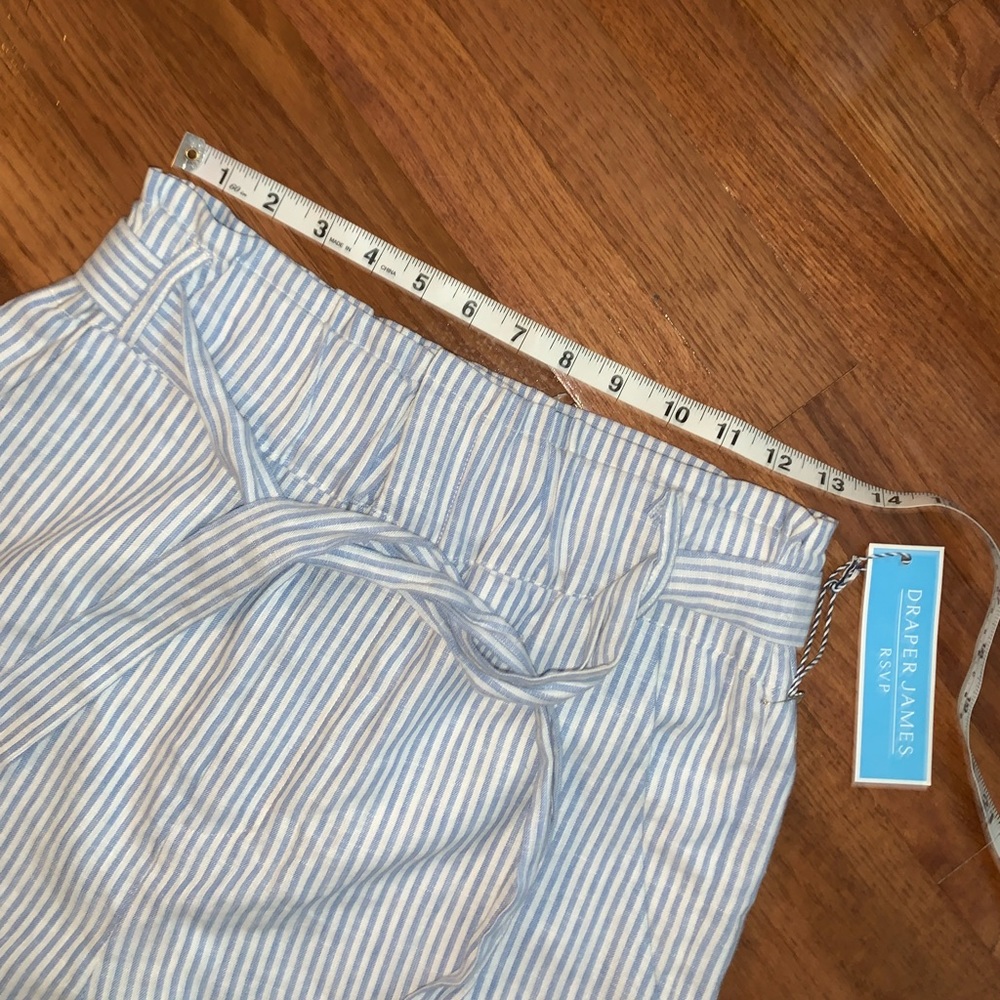 Draper James RSVP Linen blend Paperbag Shorts. Sz S. - Picture 5 of 15